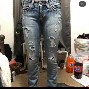 Silver jeans